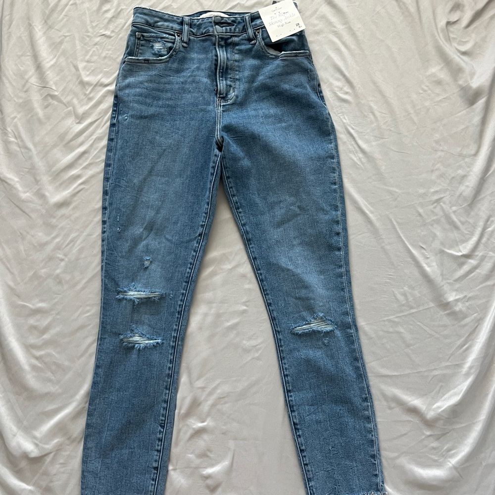 Abercrombie high rise skinny jeans